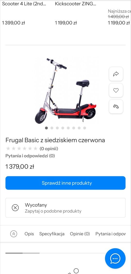 Hulajnoga frugal basic duże koła