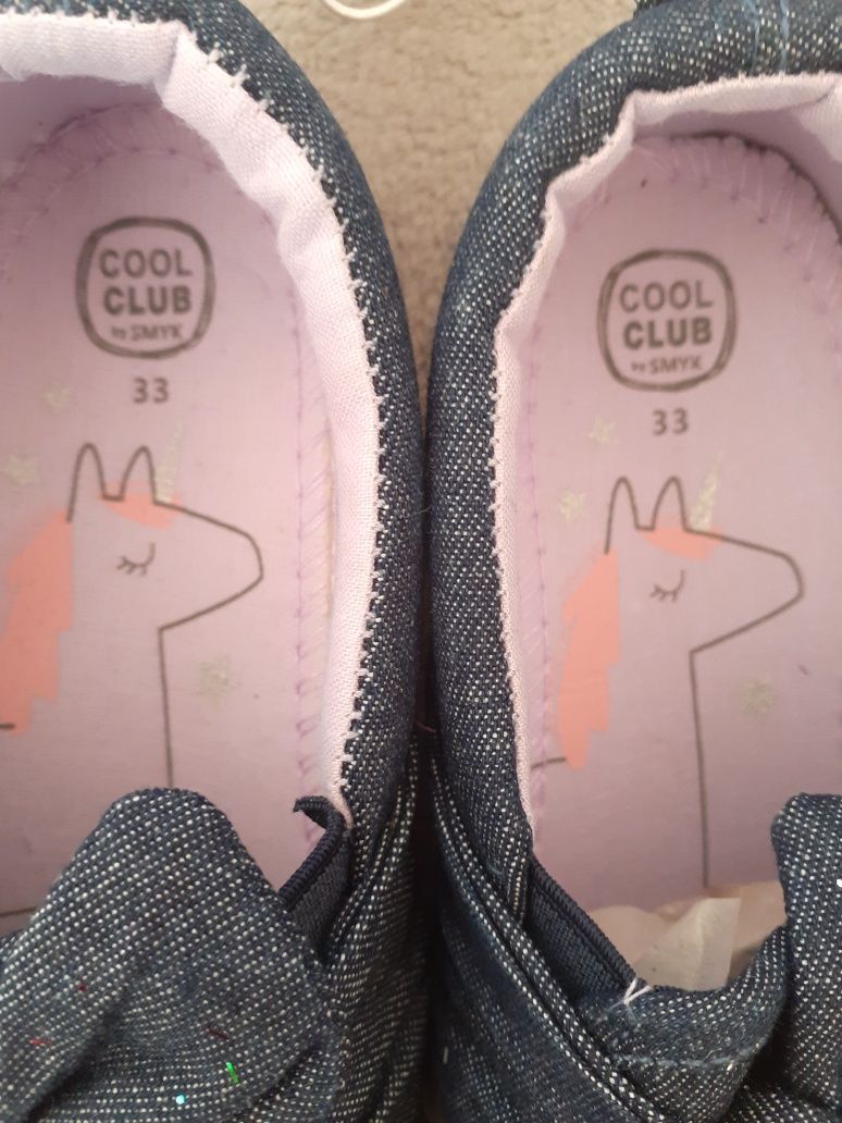 Buty kapcie tenisówki sportowe  biegania wsuwane Cool Club Smyk 32-33