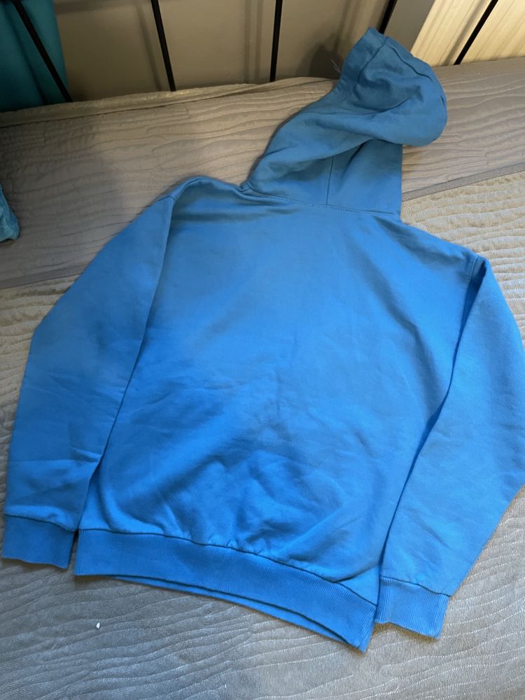 Bluza z kapturem chlopieca niebieska 146-152 cm 5-10-15