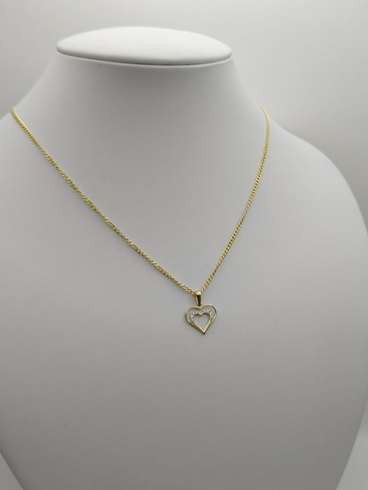 Złota Zawieszka Serce Pr.585 Nowa Zapraszamy