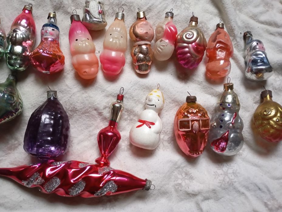 Ёлочные игрушки СССР фигуры