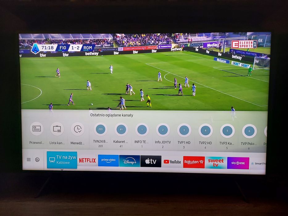 SmartTV QLED Samsung 55" 4K WiFi BT DVB-T2/S2/C Quantum HDR10+ ZESTAW!