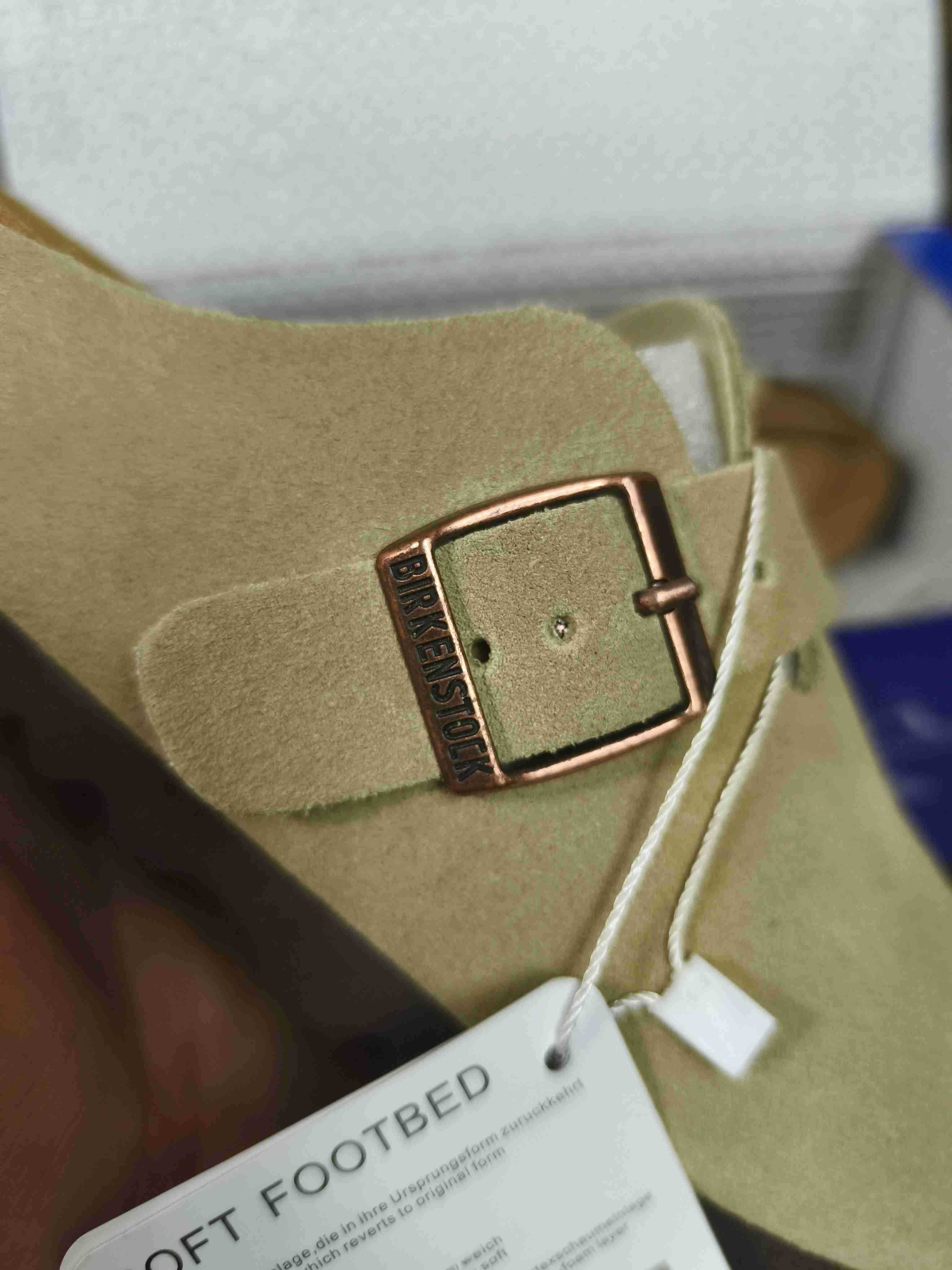 Birkenstock, beżowe kapcie damskie, rozmiar 37