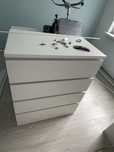 Ikea malm biala komoda 4 szuflady