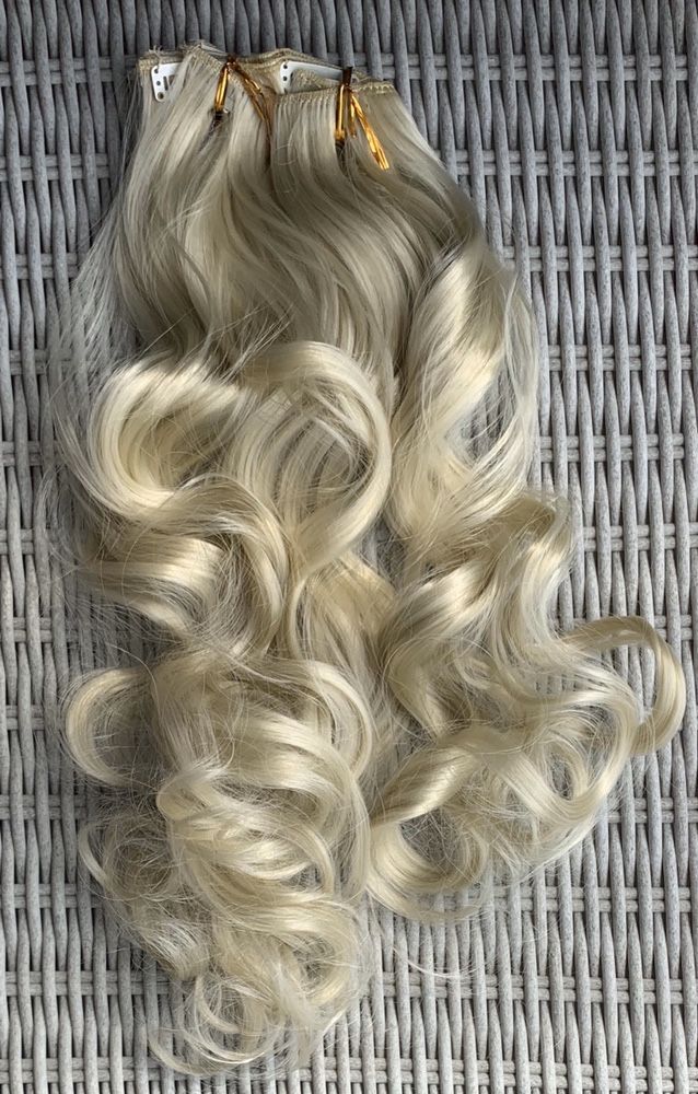 Premium Ultra włosy doczepiane, bardzo jasny blond,  ( 186 )