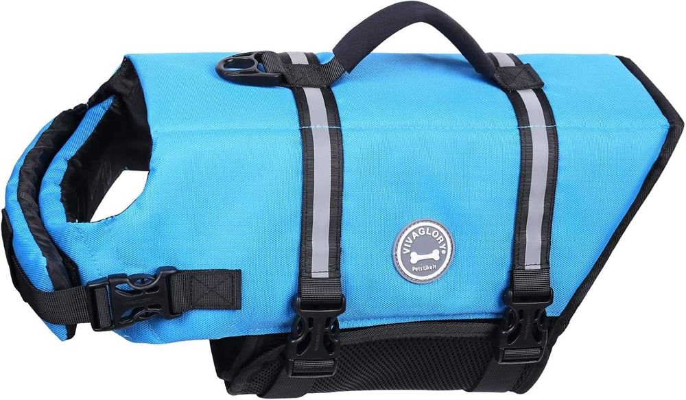 VIVAGLORY Kamizelka do Pływania dla Psów Wytrzymała Kamizelka Ratunkow