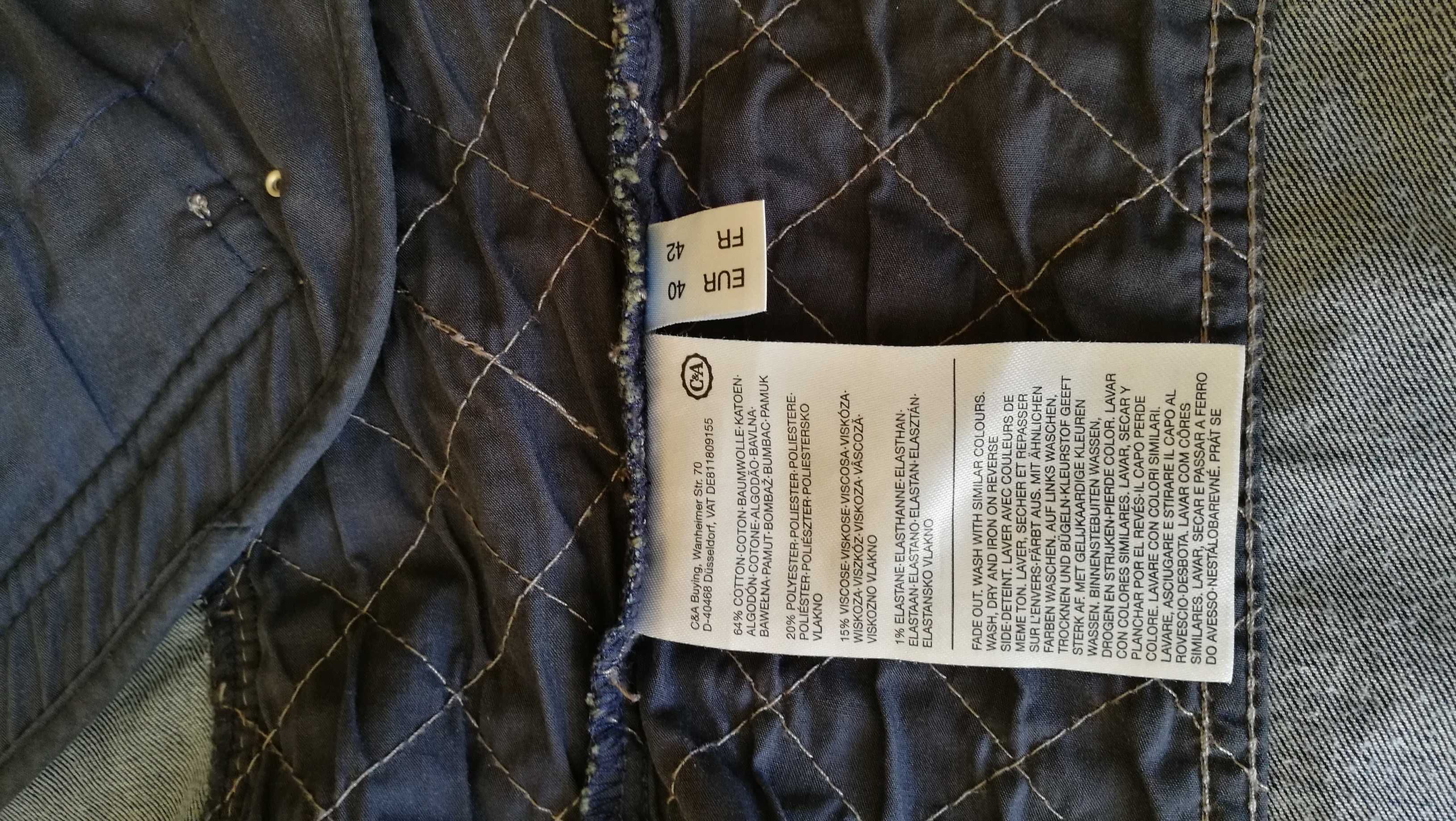 żakiet kurtka dżinsowa r. 40 C&A