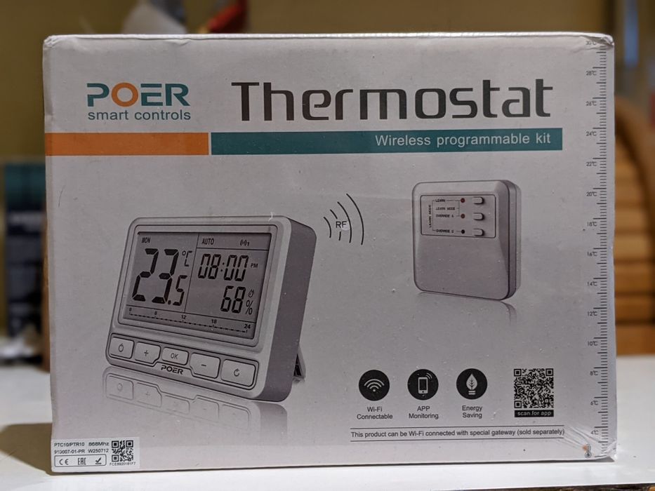 Poer PTC10/PTR10 термостат програматор для котла/бойлера Пуер Поер