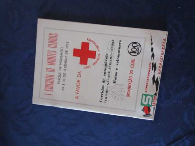 Automobilismo 1ª  Circuito Montes Claros programa regulamento 1962