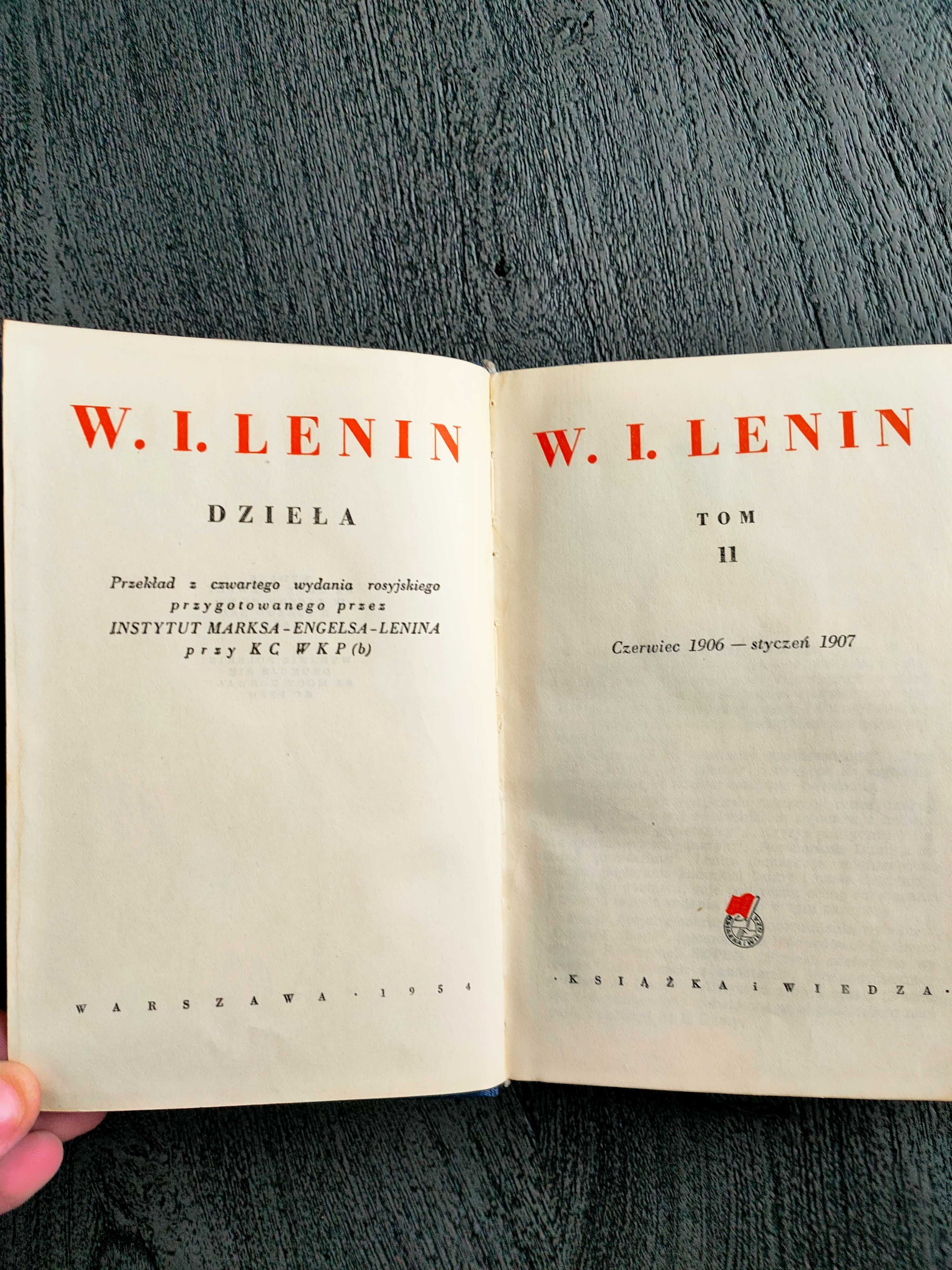 Książka Lenin Dzieła tom II 1954r