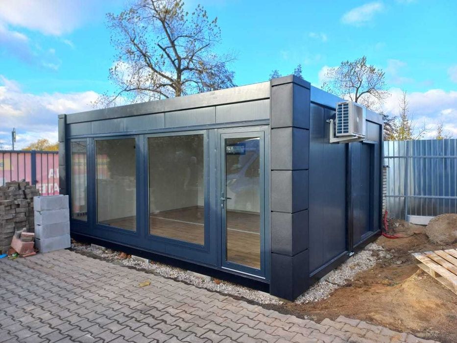 Kontener na ramie 4x3m pawilon usługowy handlowy biuro