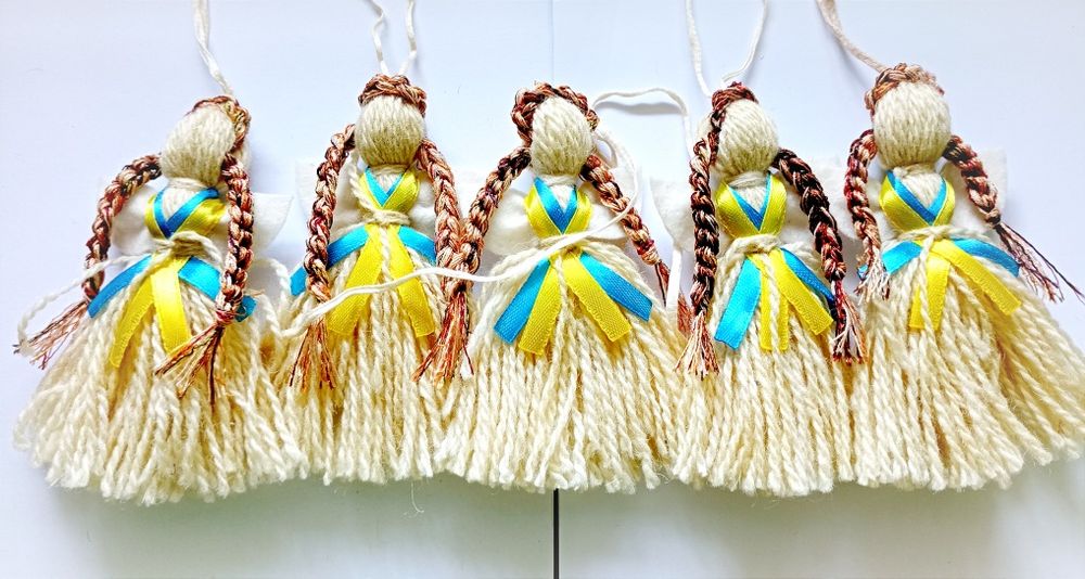 Український сувенір лялька мотанка, лялька ангел охоронець, лелека, ля