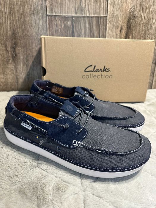 buty półbuty męskie mokasyny clarks higley tie 43