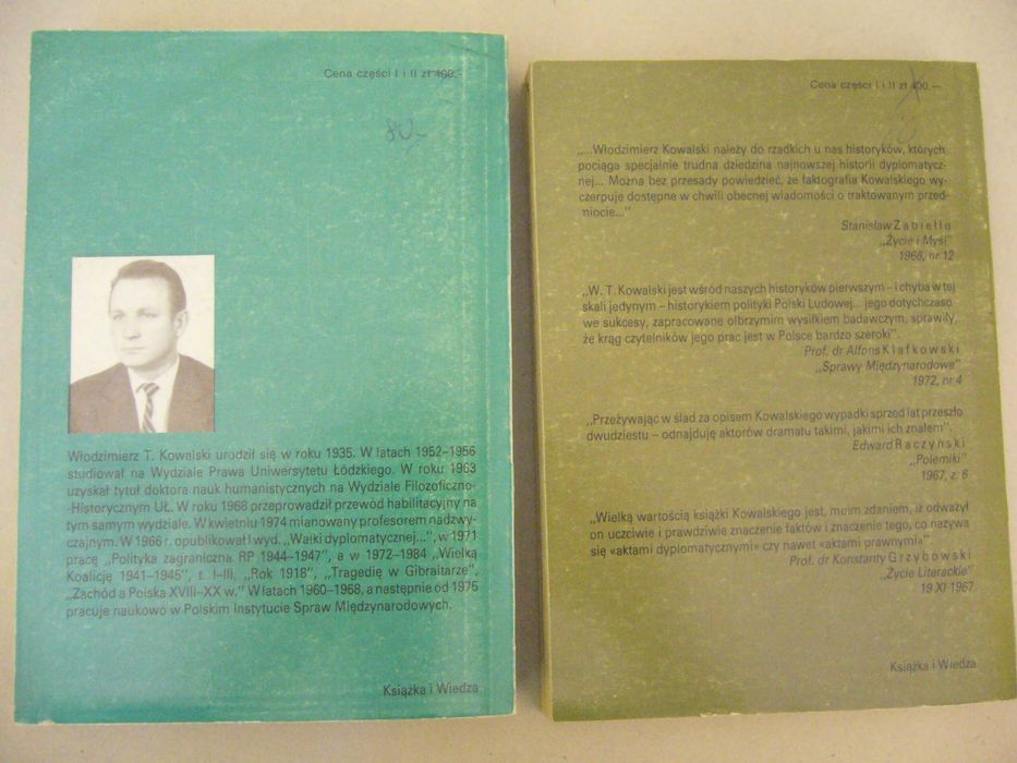 Walka dyplomatyczna o miejsce Polski w Europie W. Kowalski