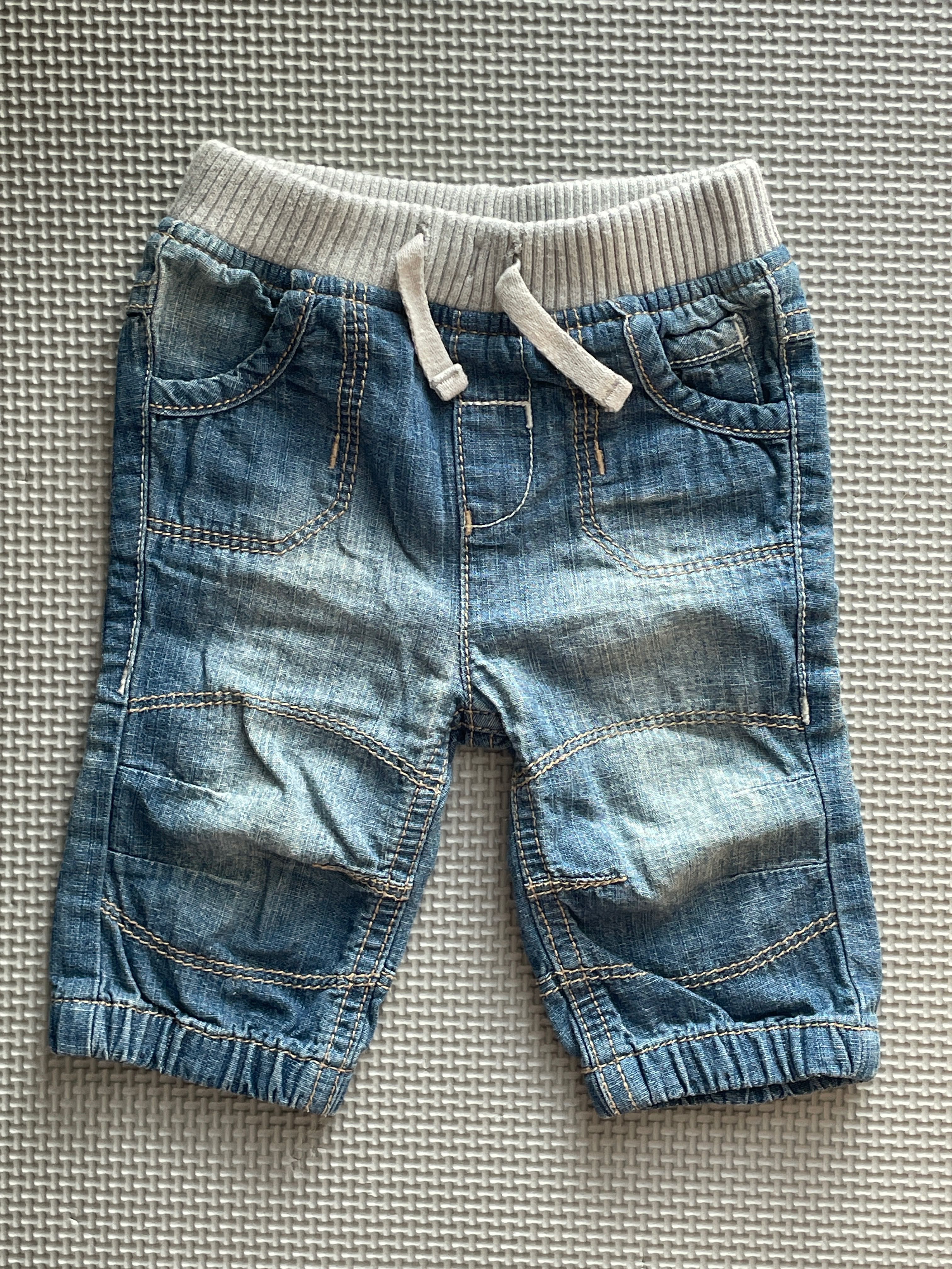 Długie niemowlęce spodnie a'la jeans F&F 62 wyprawka