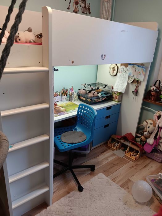Rezerwacja Łóżko na antresoli z biurkiem Ikea Stuva