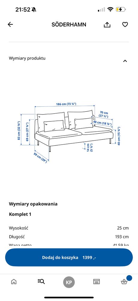 Łóżko SODERHAMN ikea