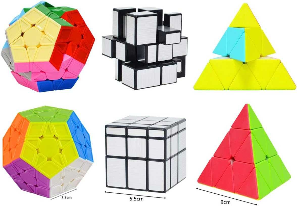 Zestaw kostek Cooja 2x2 3x3 Pyraminx Megaminx Lustrzana kostka. P768