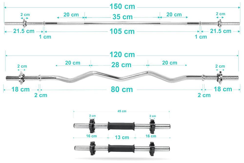 Zestaw do ćwiczeń 118kg siłownia domowa z ławką TB015 i stojakami 78kg