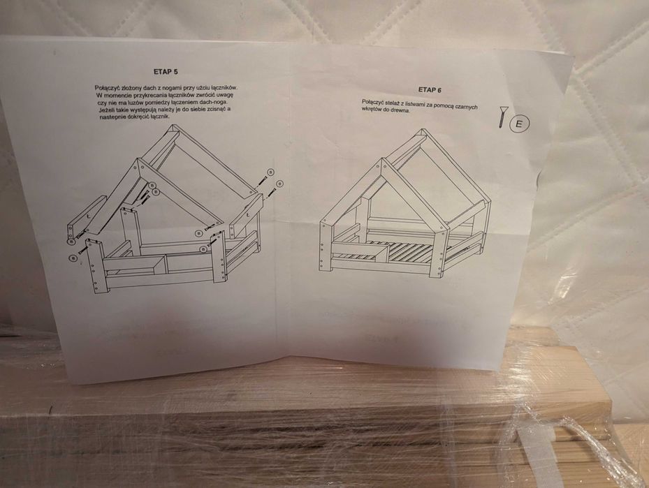 Łóżko + materac 160x80