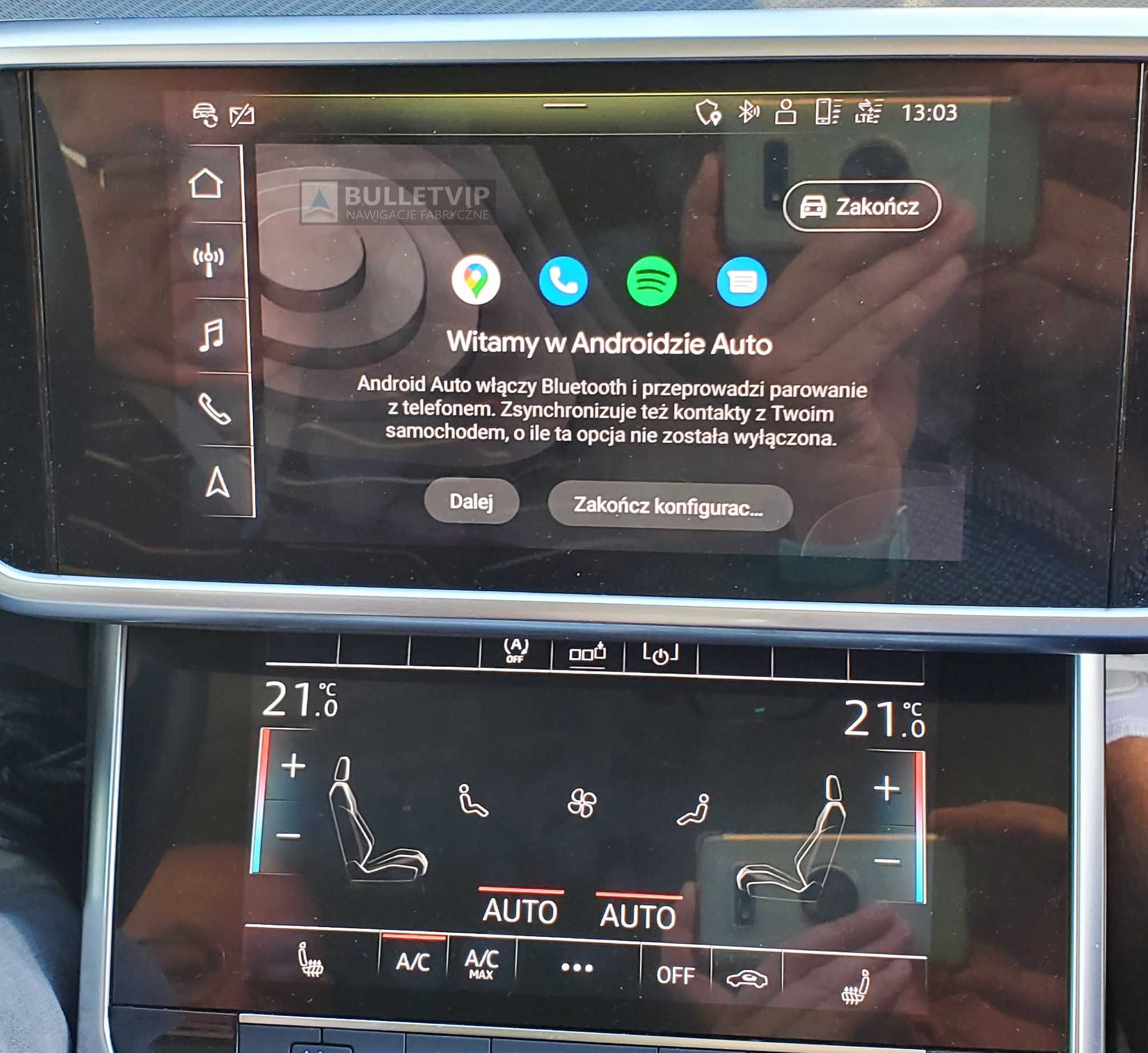Audi A6 C8 Q3 Q8 Aktywacja CARPLAY Android Auto Nawigacja Aktualizacja