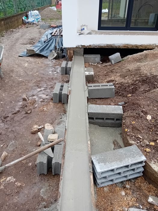 Prestação de serviços de construção e acabamentos