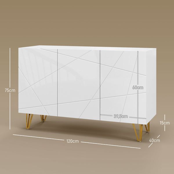 Aparador para Sala - Aparador de Entrada com 3 Portas