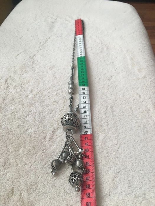 Naszyjnik metalowy z wisiorem Bijou Brigitte stan bdb