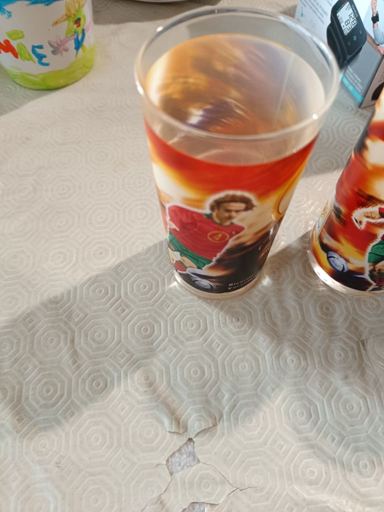 Copos jogadores futebol
