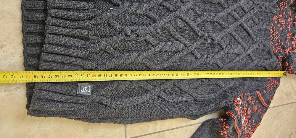 Sweter norweski męski CARISMA z golfem rozmiar L wymiary na zdjęcia