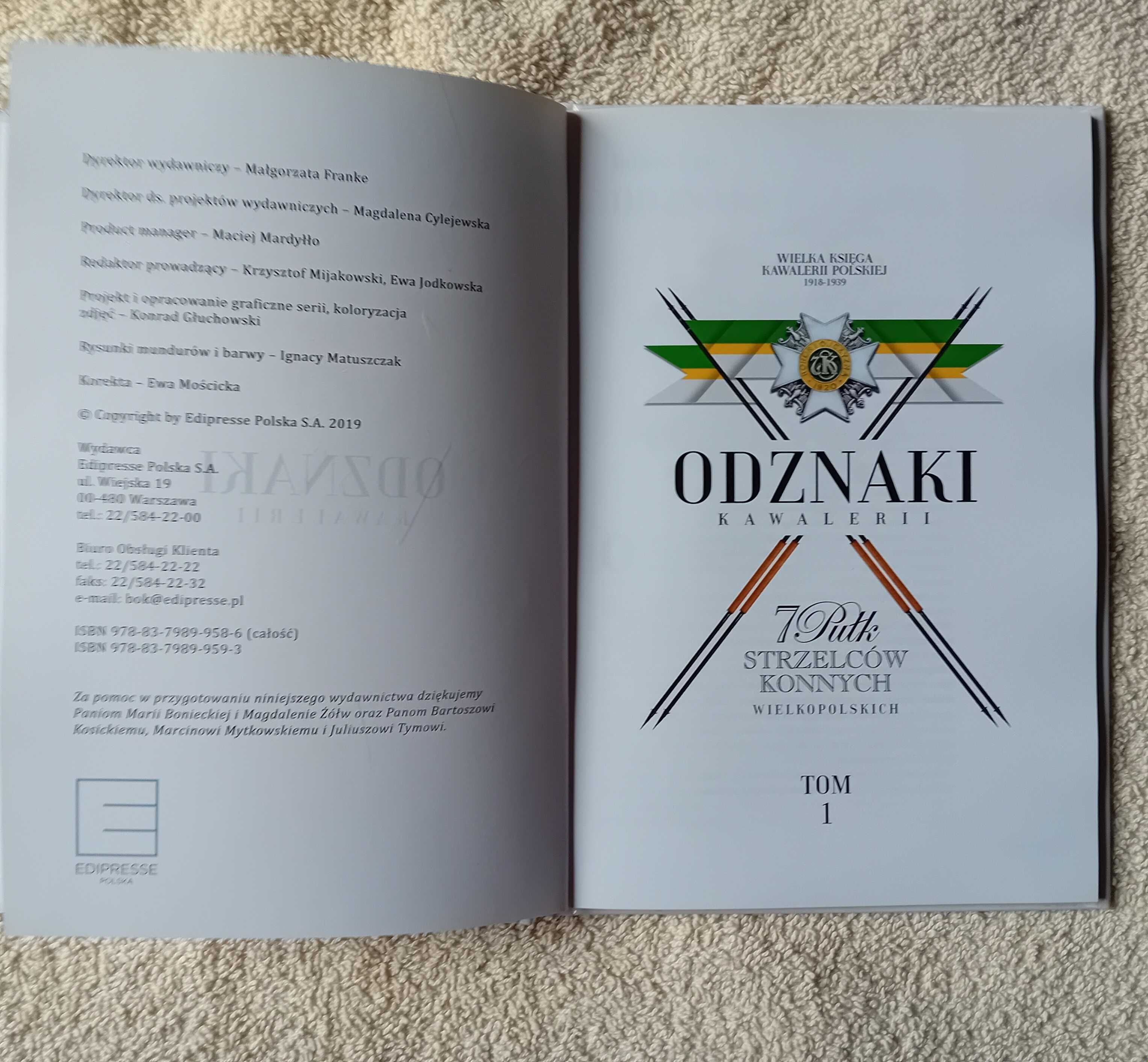 Odznaki kawalerii. Tom 1. 7 Pułk Strzelców konnych. 2019 r.