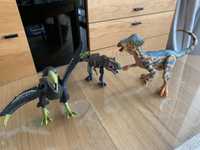 Figurki dinozaury 3 sztuki ruchome