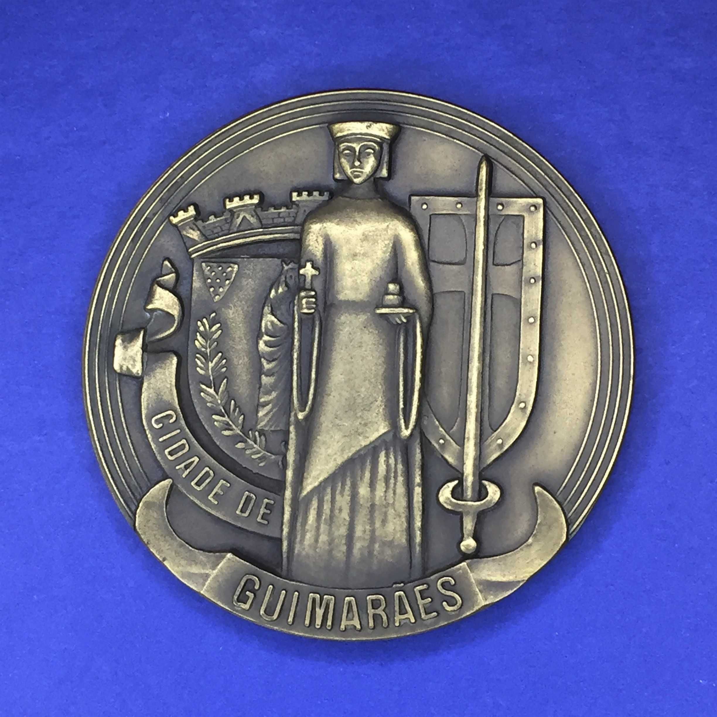 BOMBEIROS GUIMARÃES 1988 - medalha de Bronze - 90mm