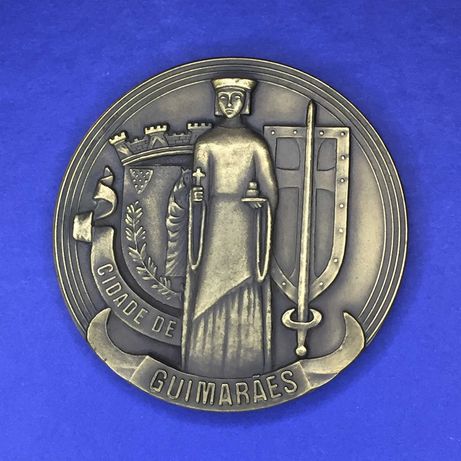 medalha Bombeiros Guimarães 1988 - Bronze - 90mm