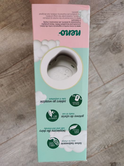 Nano Due podwójny elektroniczny dwufazowy bezprzewodowy laktator