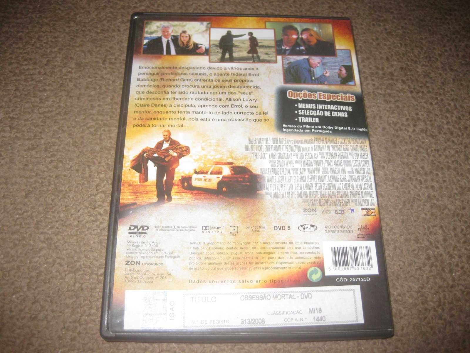 DVD "Obsessão Mortal" com Richard Gere