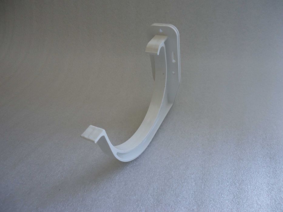 KACZMAREK uchwyt rynnowy hak 150mm biel BIAŁY - WYPRZEDAŻ MAGAZYNU!!!