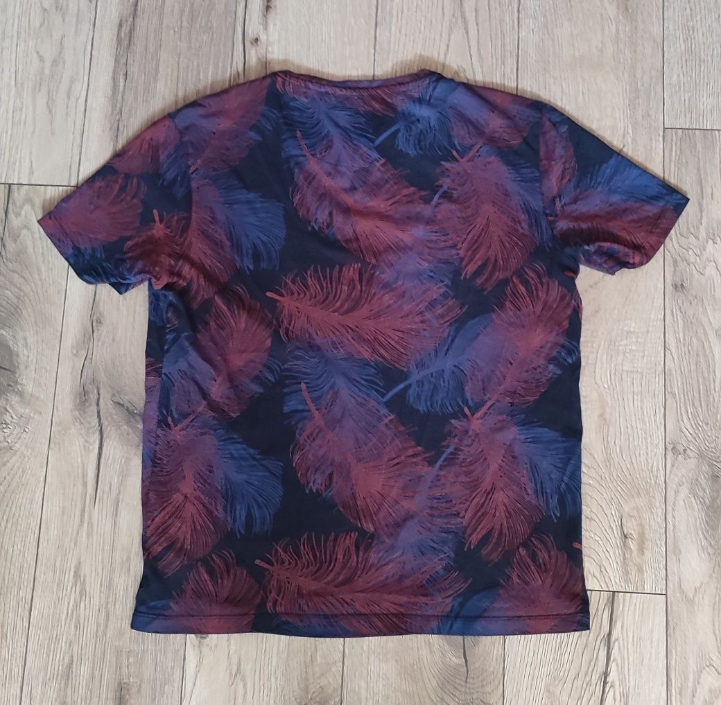 Koszulka t-shirt męski piórka Reserved S