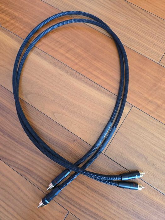MELODIKA MD2RD10 Kabel 2RCA - 2RCA kierunkowy BLACK EDITION 1.0M