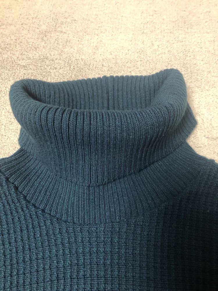 Sweter z golfem krótki rękaw