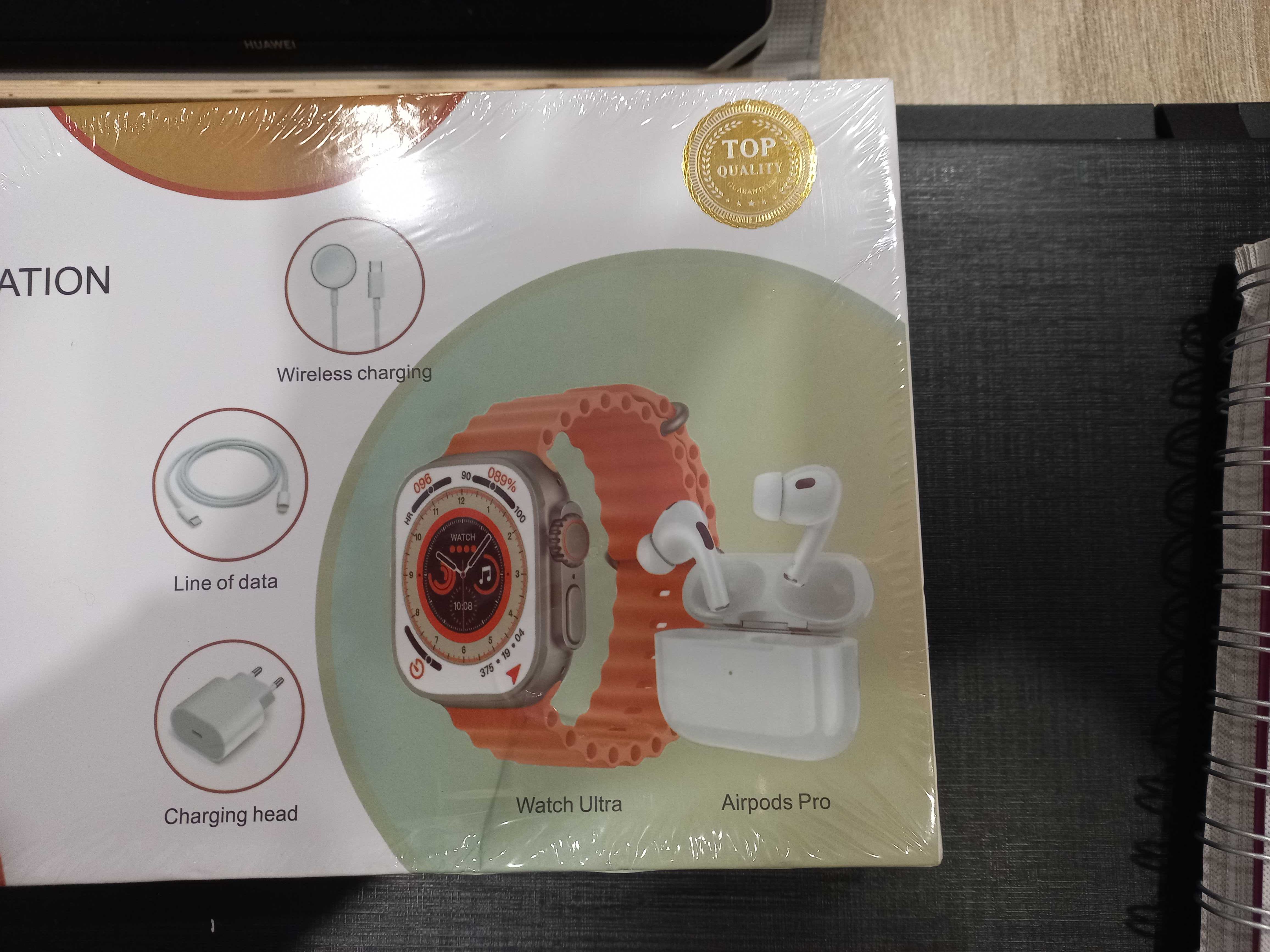 Conjunto watch e airpods