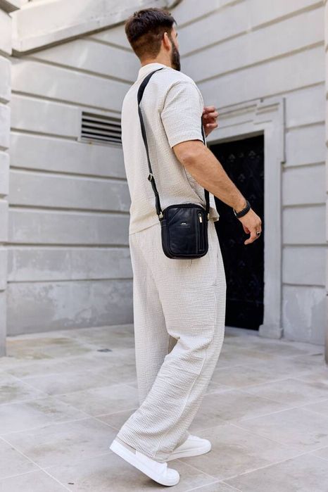 skórzana saszetka-listonoszka męska na ramię - peterson