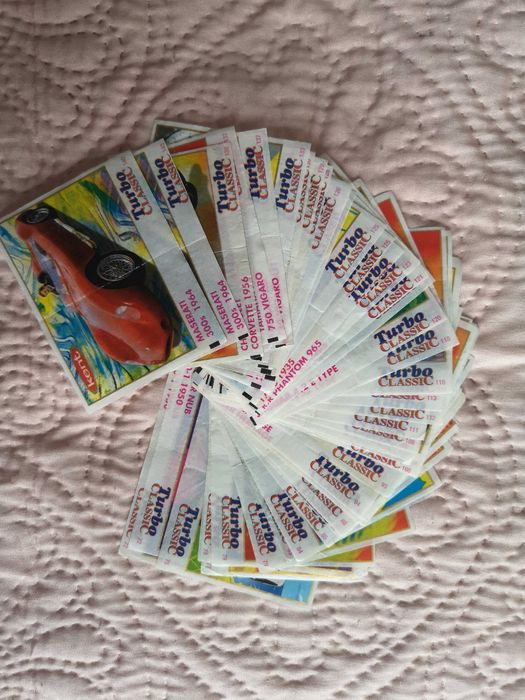Obrazki Turbo CLASSIC z lat 90. Niektóre Nr od 1 do 140