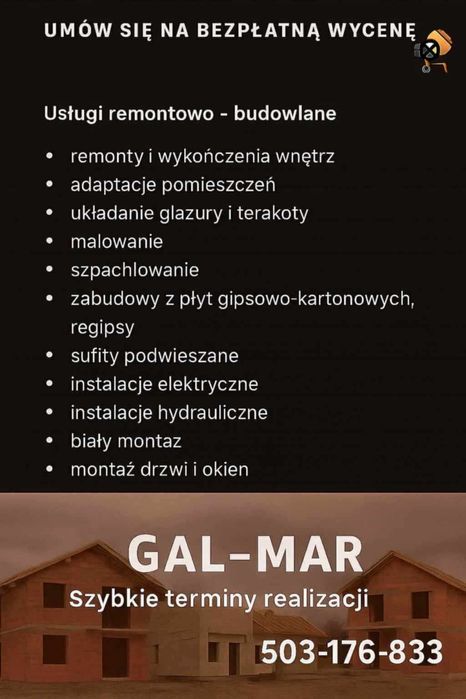 Remonty i wykończenia