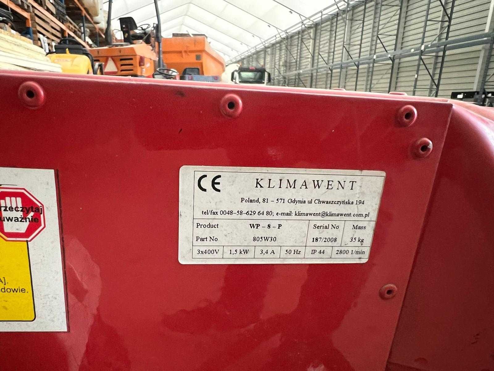 Wentylator przenośny KLIMAWENT WP-8-P 400V 1,5KW
