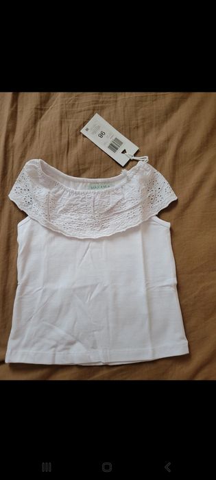 Nowa biała bluzeczka r. 98
