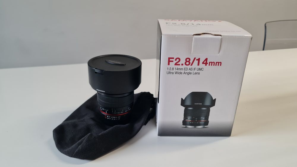 Samyang 14 mm F 2.8 dla Nikon + filtry z holderem