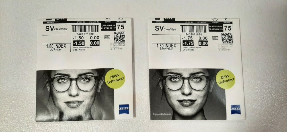 Очковая линза Zeiss Dura Vision Platinum UV