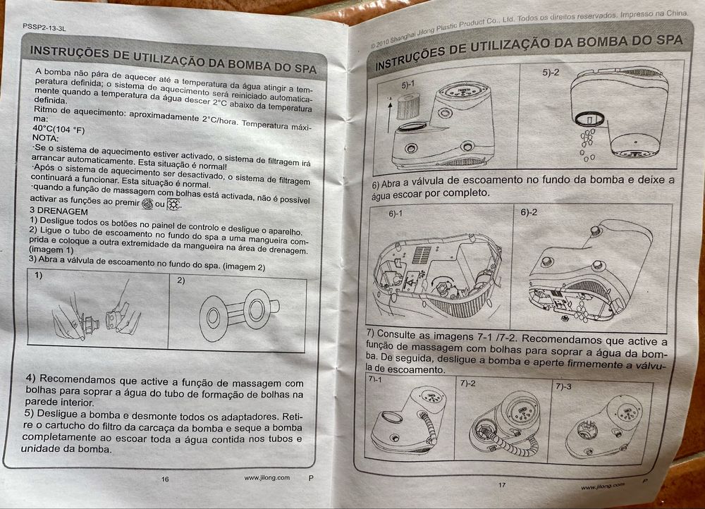 Bomba de SPA e Jacuzzi