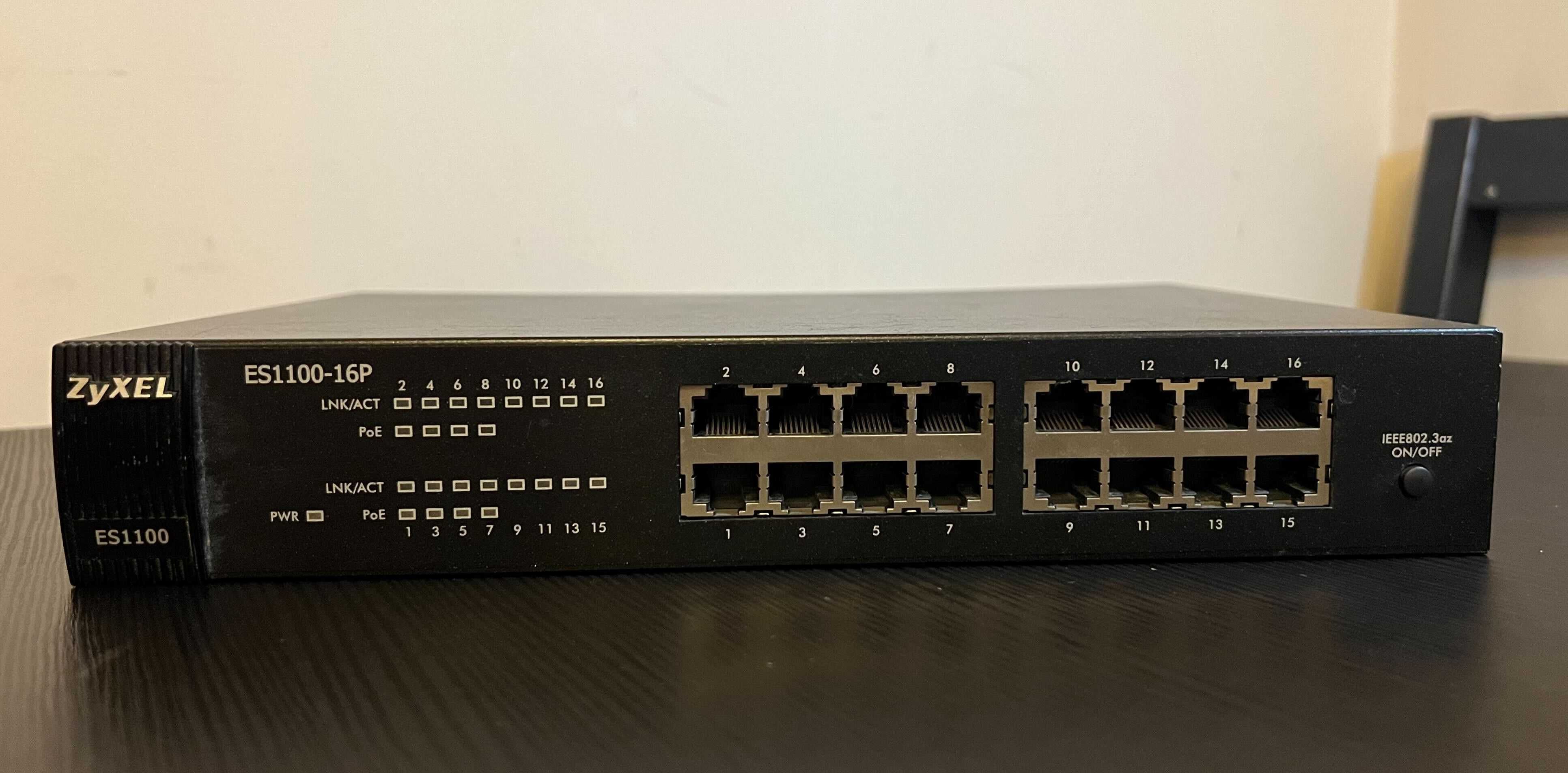 Switch PoE ZYXEL ES1100-16P 100Mb/s niezarządzalny